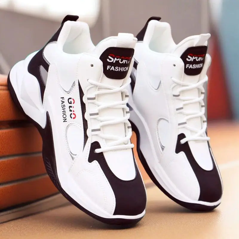 Men's High-Top Basketball Sneakers Breathable Sport Shoes