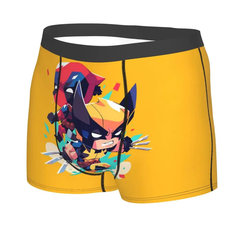 Deadpool Boxer Shorts for Men - Lycra Polyester Blend