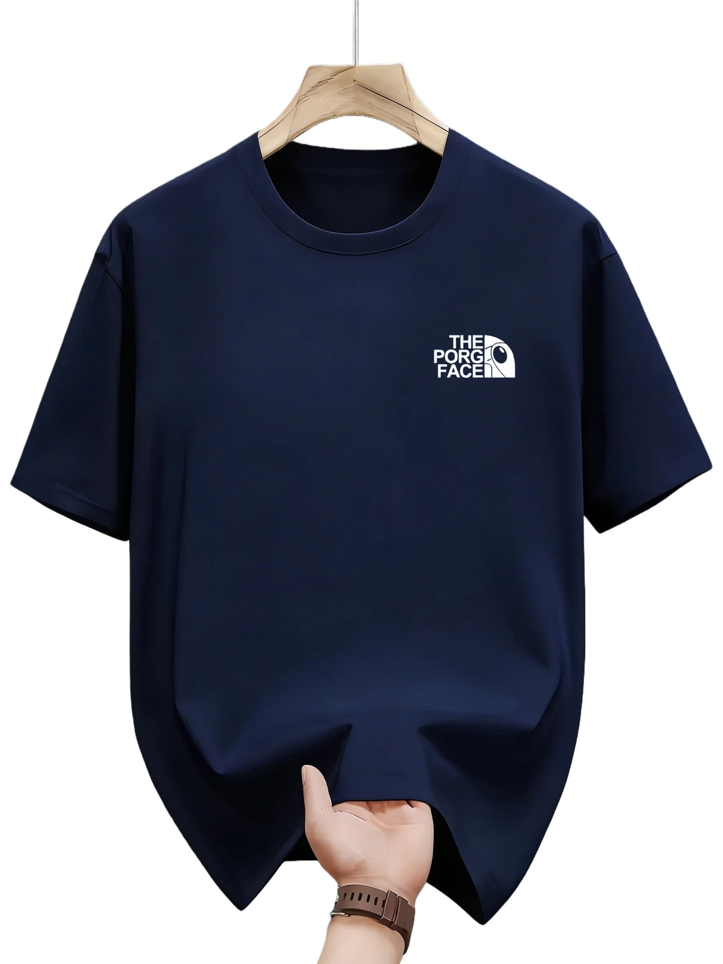 Loose short-sleeved T-shirts, summer fashion couple casual round-neck printed tops suitable for both men and women  cotton
