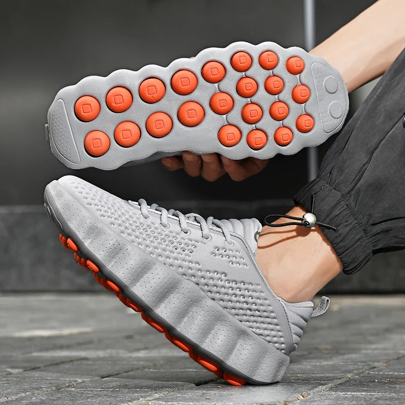 Men Casual Shoes Thick Sole Breathable Summer Sneakers