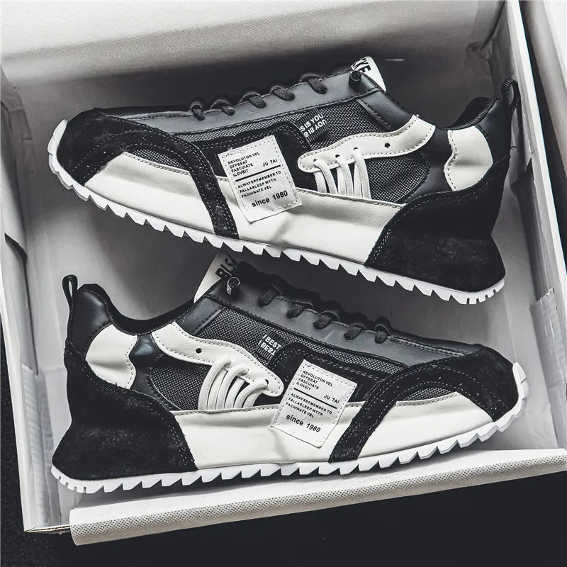 Men's Casual Breathable Sneakers with Elastic Band