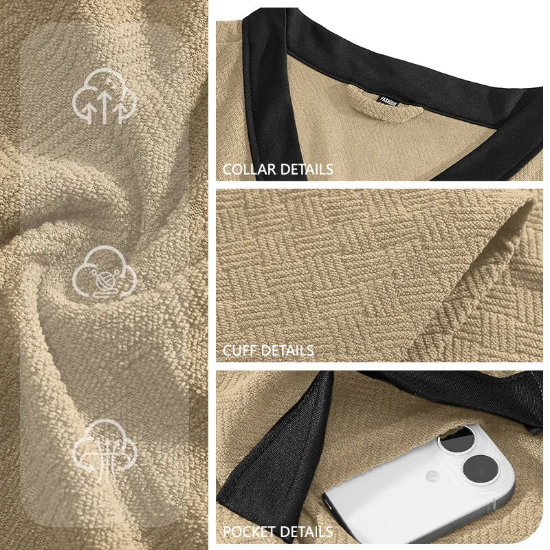 Men's Bathrobe Soft Nightgown Pajamas Robe Male Dressing Gown Mens Bath Robes With Belt Pockets Solid Sleepwear Home Clothes