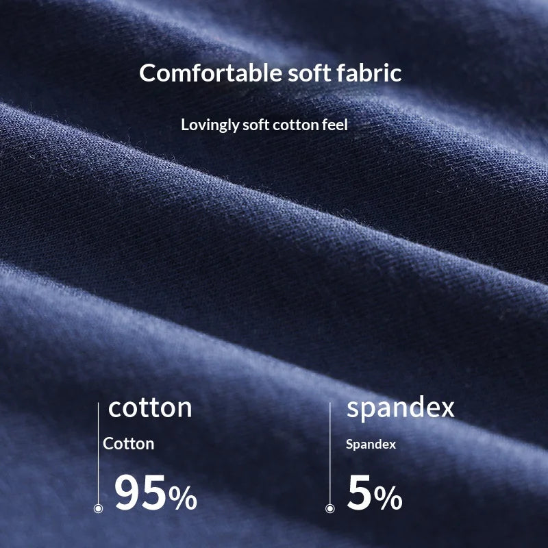 Men's Cotton Boxer Shorts, Breathable and Comfortable Underwear