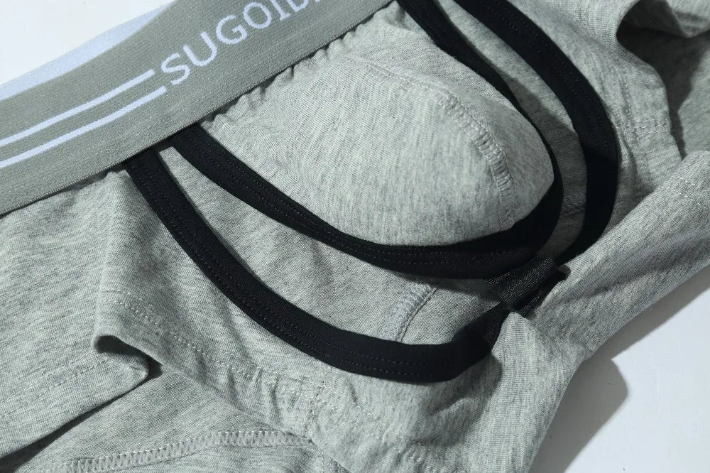 Cotton Open Front Boxer Shorts for Men