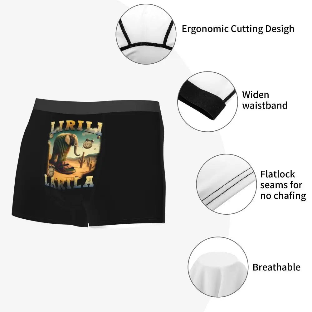 Men's Boxer Shorts Brr Brr Patapim Funny Italian Brainrot