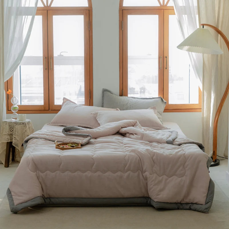Lightweight Solid Color Summer Quilt in Polyester