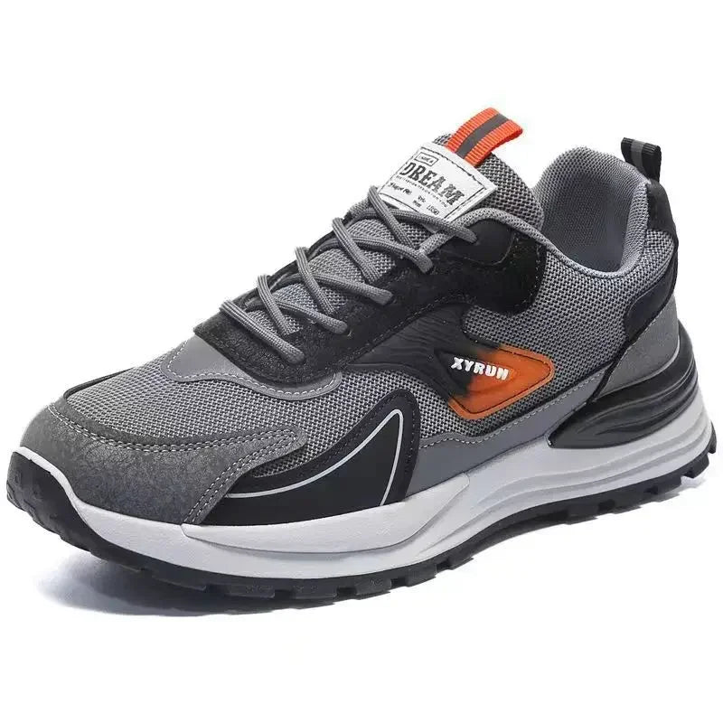 Men's Sneakers Lace-Up Air Mesh Running Shoes