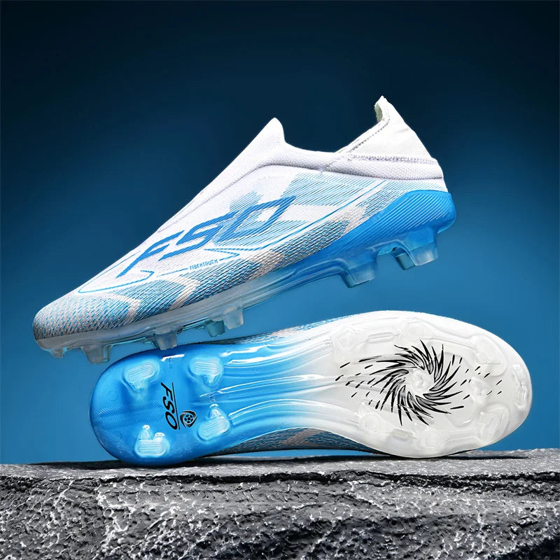 Men's Non-Slip Soccer Shoes High-Top Cleats