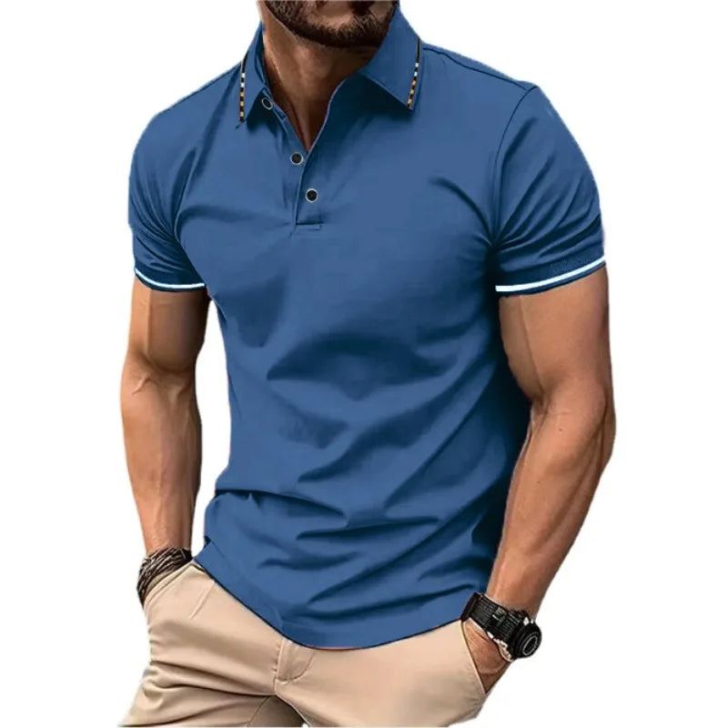 Men's Short Sleeve Polo Shirt Lightweight Polyester