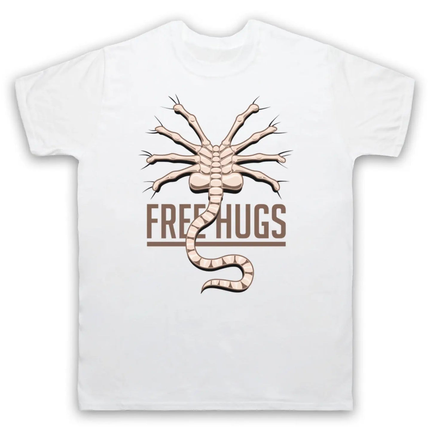 NONE 2026 T-shirts "Alien" Movie 'FREE HUGS' ALIENS FACEHUGGER ALIEN SCI FI