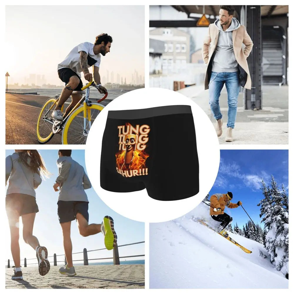 Men's Boxer Shorts Brr Brr Patapim Funny Italian Brainrot