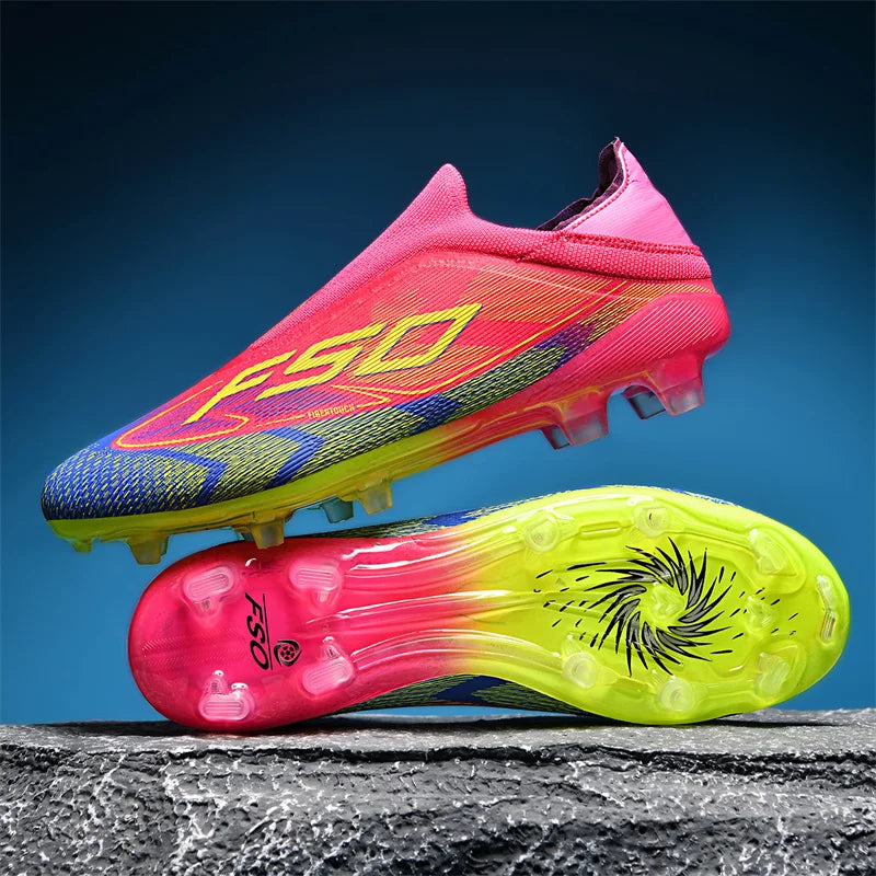 Men's Non-Slip Soccer Shoes High-Top Cleats