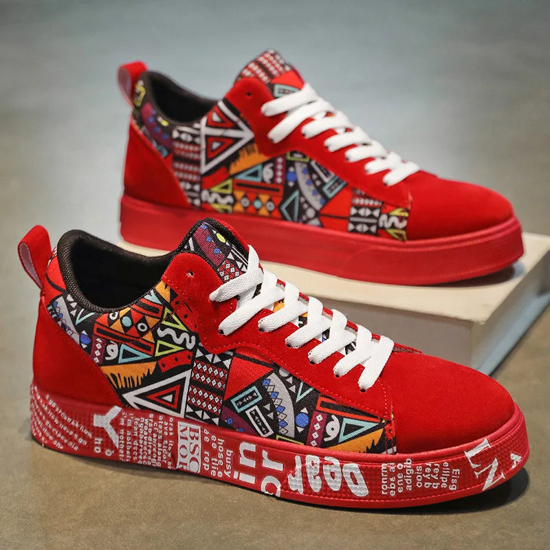 Men's Casual Sport Shoes Non Slip Lace-Up Sneakers