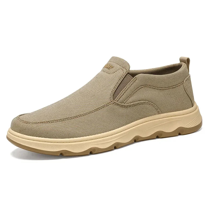 Men's Casual Slip-On Shoes in Canvas and Plastic