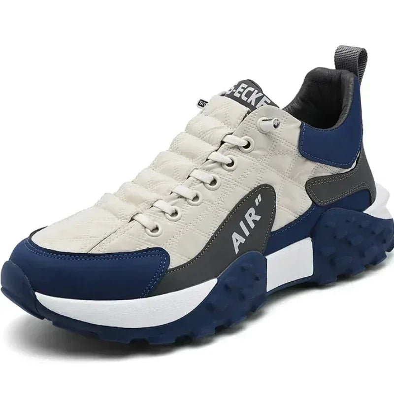 Thick Sole Men's Sneakers Lace Up Outdoor Running Shoes