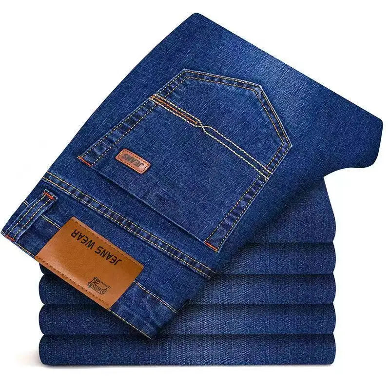 Men's Slim Fit Stretch Jeans for Business