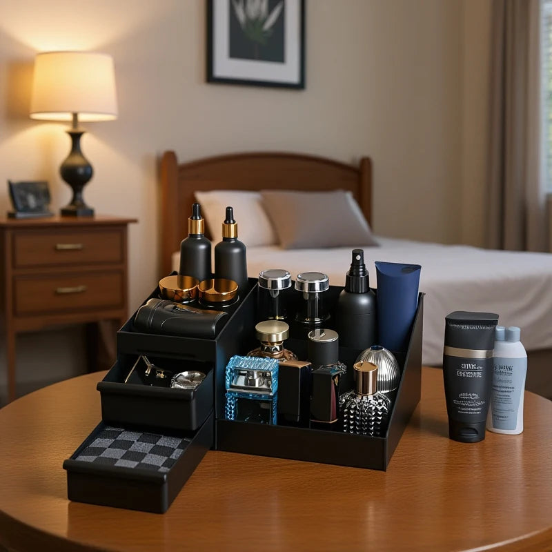 Cologne Organizer Bathroom Countertop With Drawers