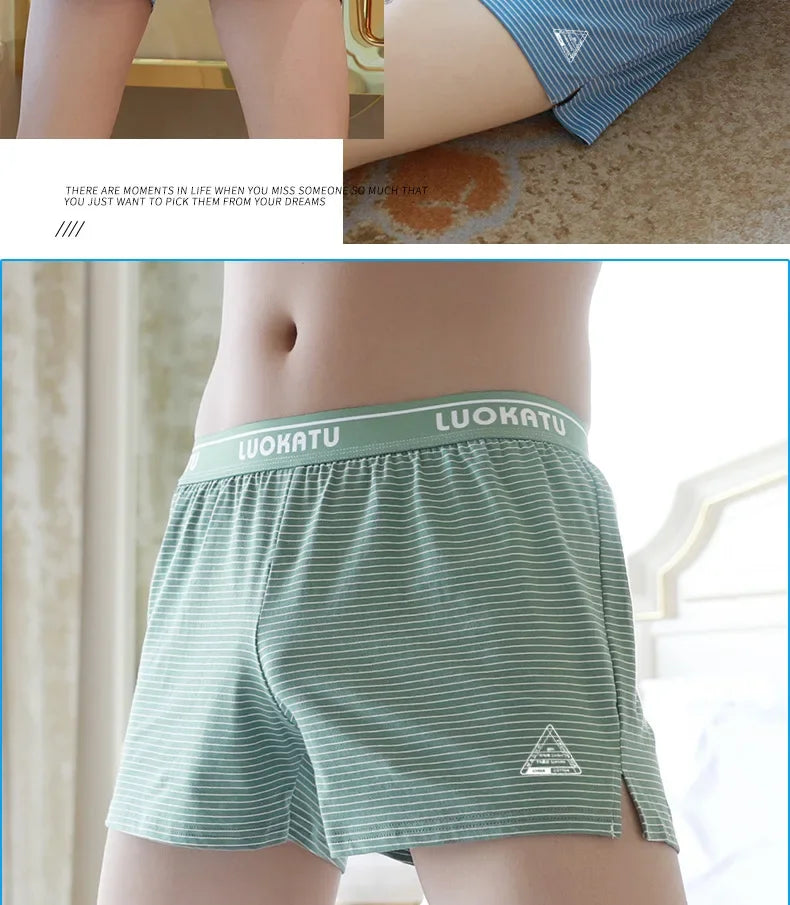Men's Cotton Boxer Shorts Comfortable Summer Wear