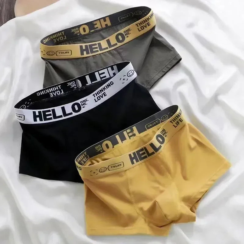 Men's Cotton Boxer Shorts Comfortable Breathable Underwear