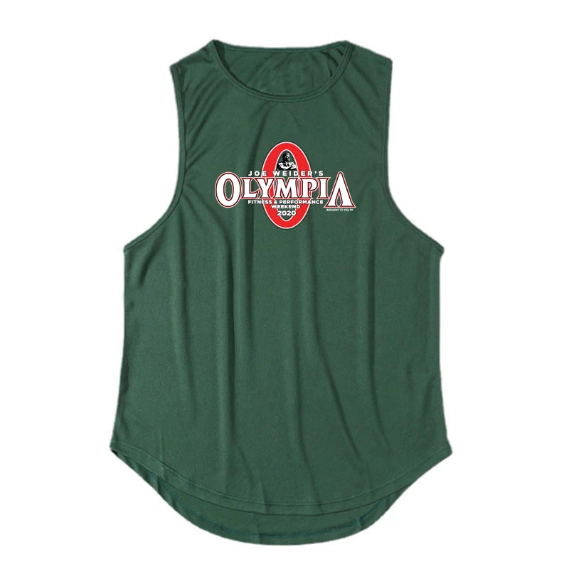 Mens Bodybuilding Gym Tank Tops Summer Fitness Clothing Mesh Quick Dry Loose Fit Sleeveless T Shirts Men Muscle Running Vest