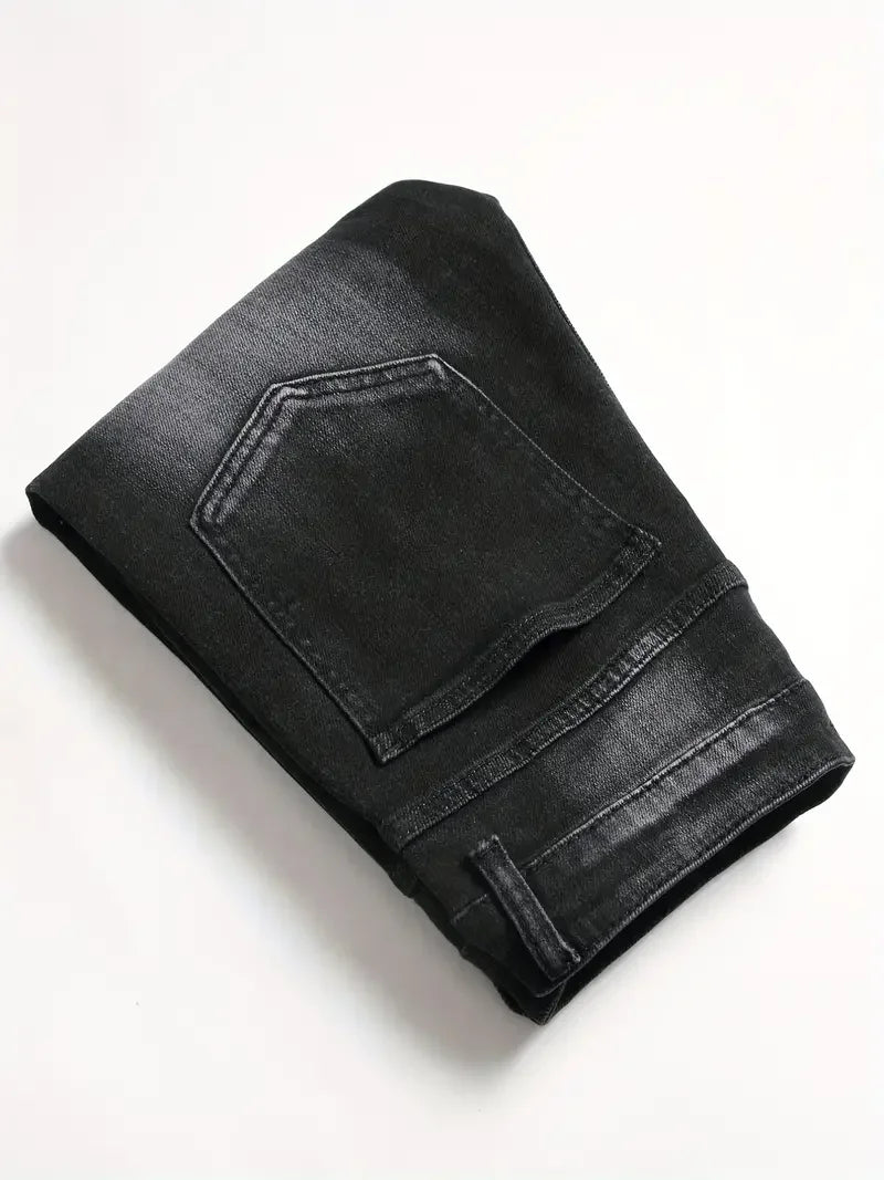 Men's Slim Fit Stretch Denim Jeans for Casual Wear