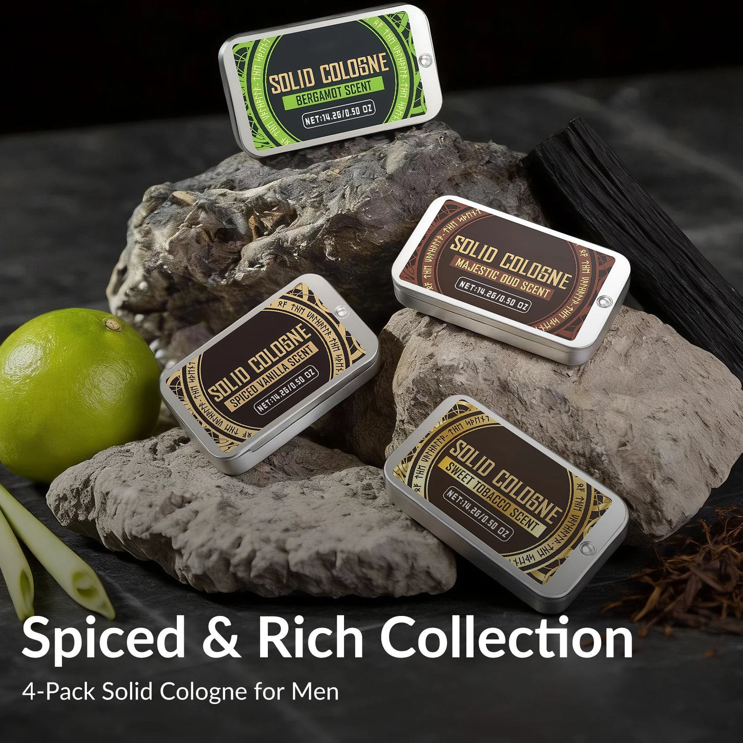Pheromone Cologne Solid Perfume Balm Set for Men