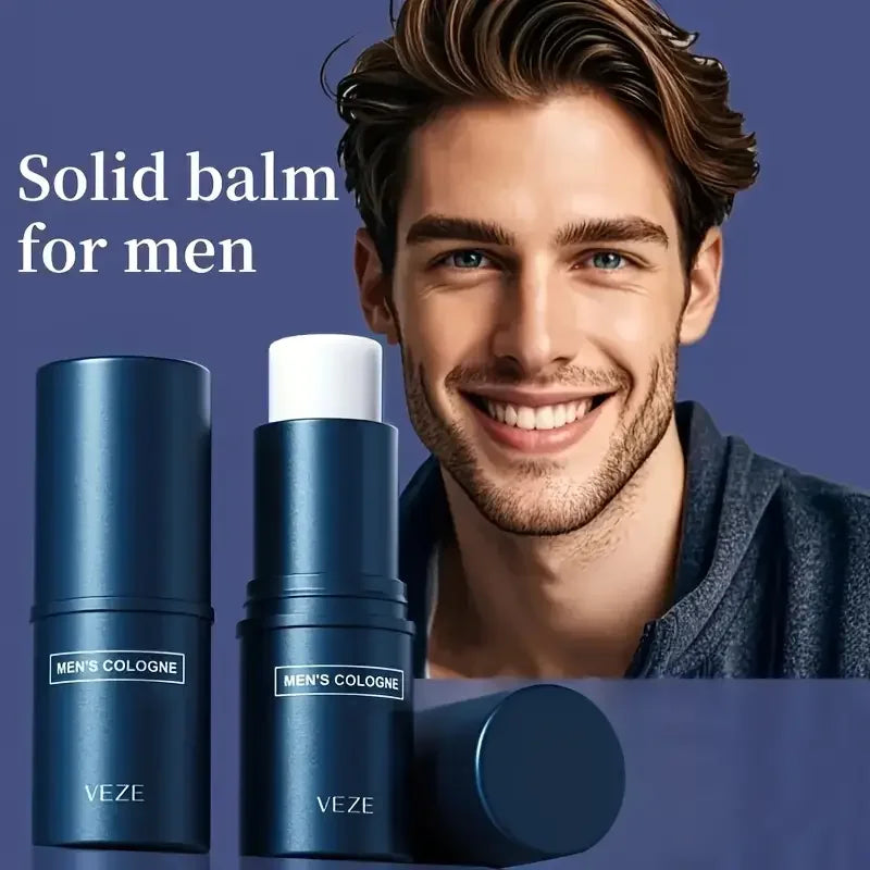 Men's Solid Cologne Balm Portable Stick for All-Over Use