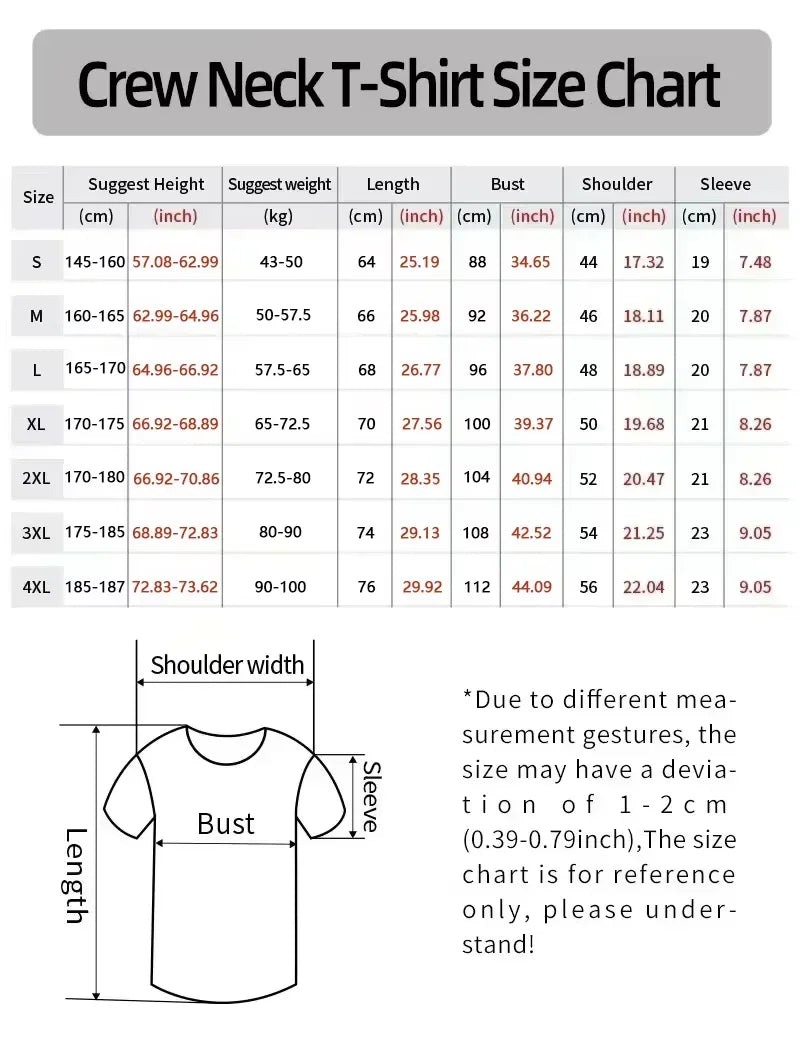 Men's Music World Printed T-Shirt 100% Cotton Oversized Classic Funny Graphic Tees for Men Women Summer Tops