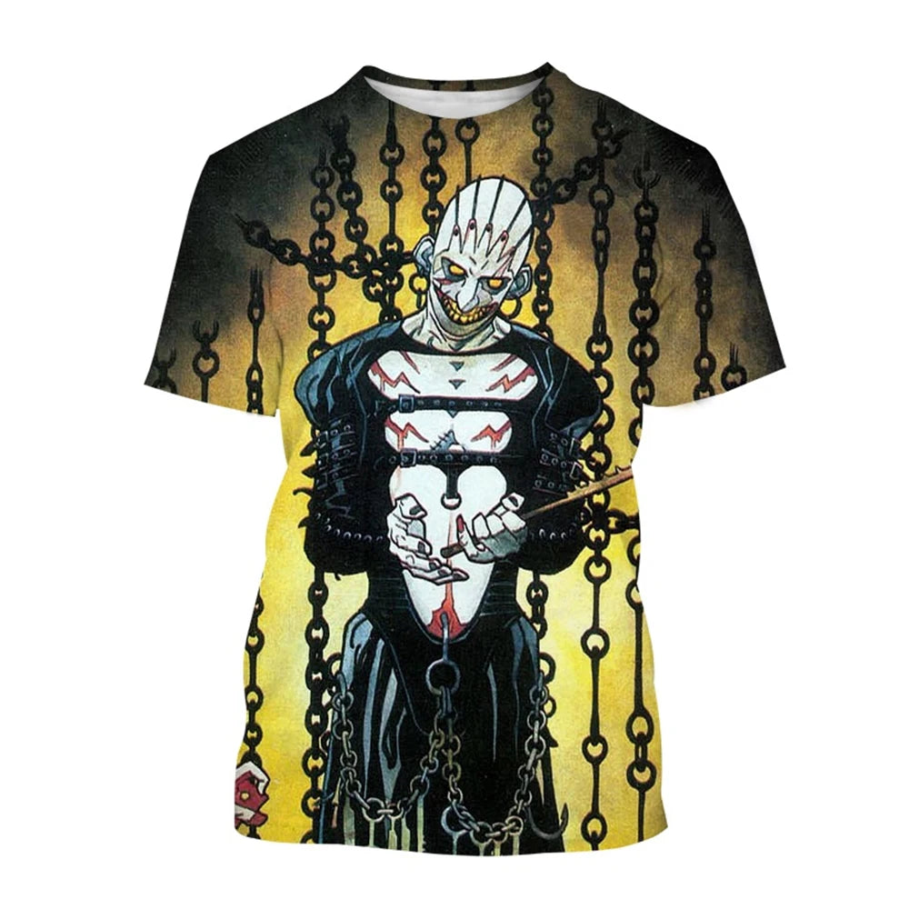 3D Printed Horror Movie Hip-Hop Short Sleeve Shirt