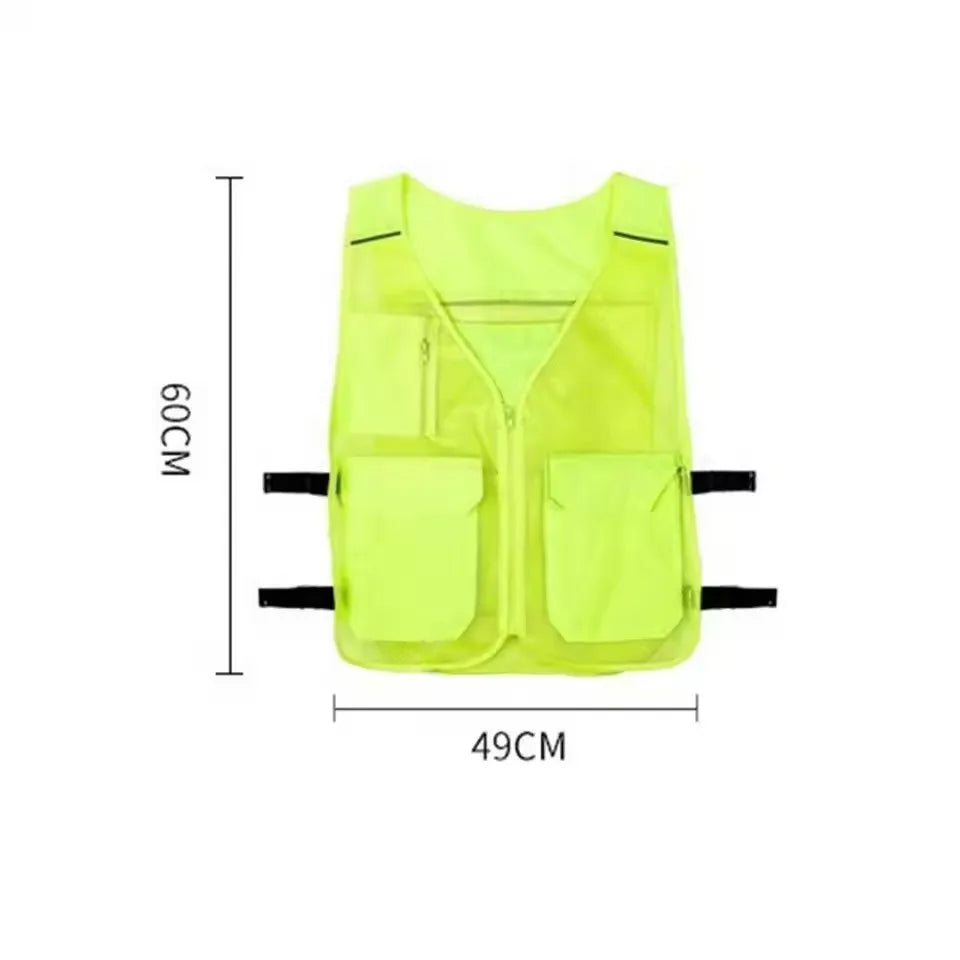 Ice Cooling Vest 60x49cm Breathable Mesh Utility Jacket