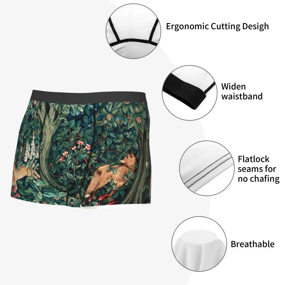 Breathable Cotton Polyester Boxer Shorts for Men