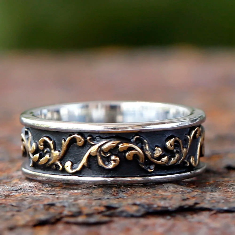 Engraved Rings for Men Women Fashion Party Stainless Steel Ring