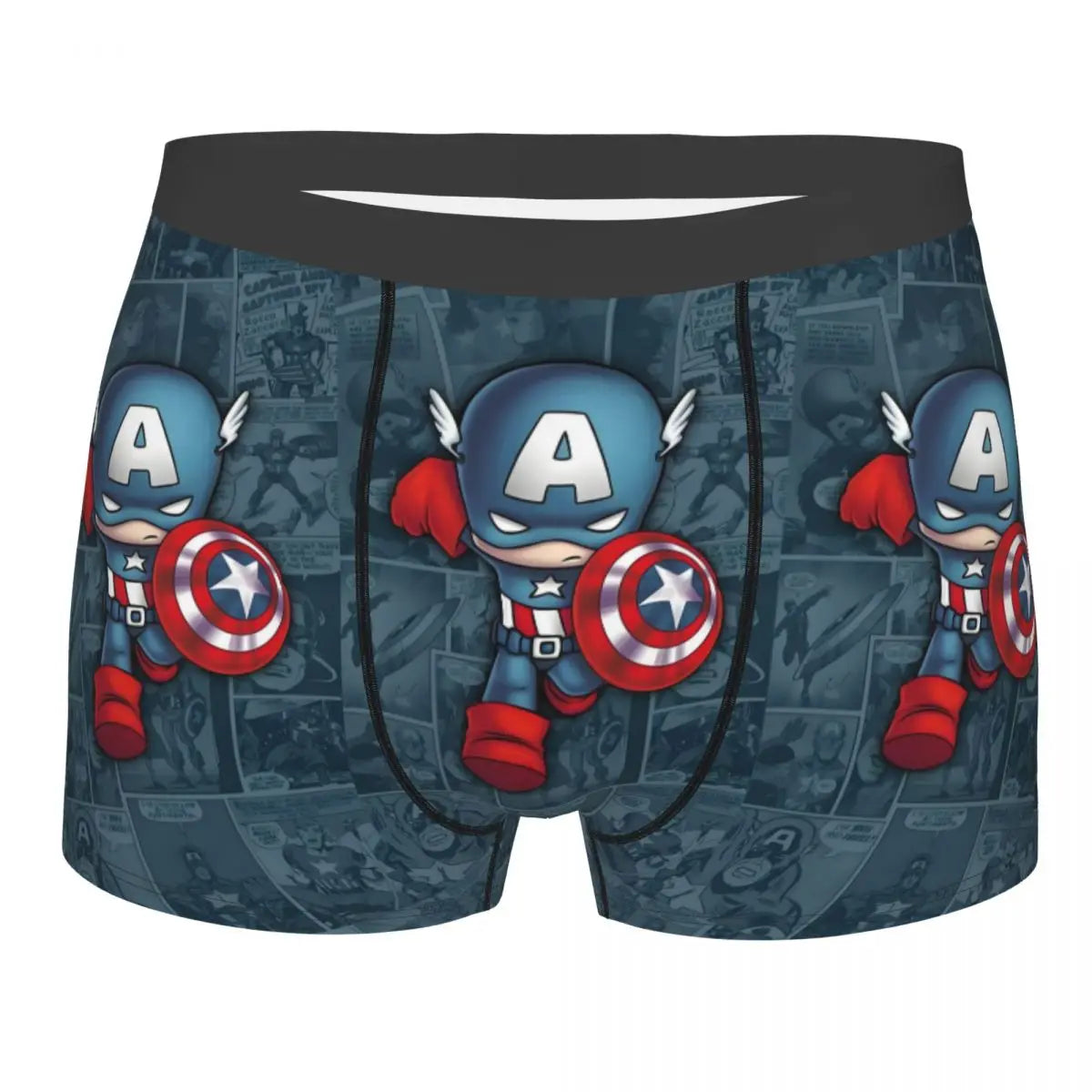 Captain America Comics Design Boxer Shorts for Men by MINISO