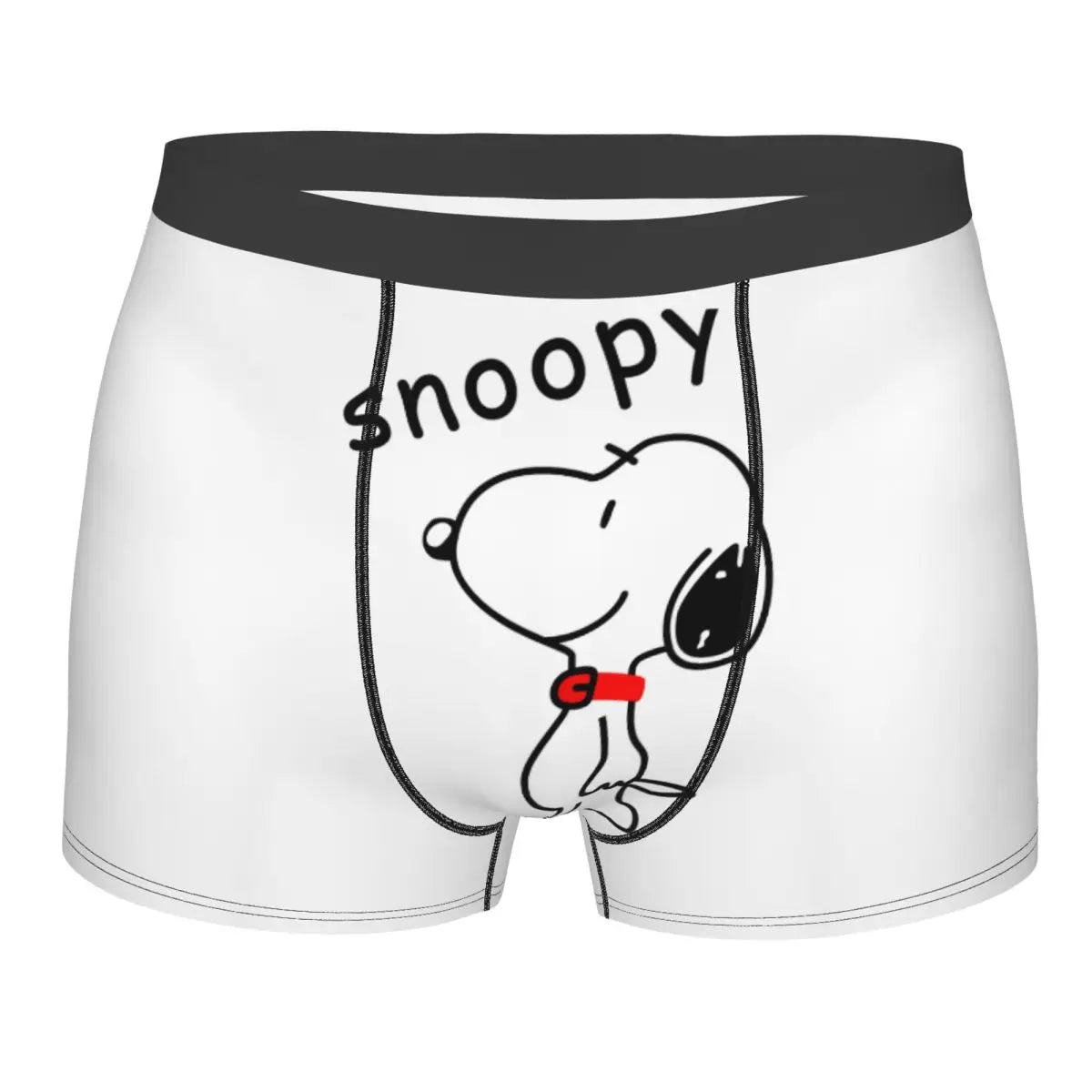 Snoopy Boxer Briefs for Men - Giggle Print Polyester Blend