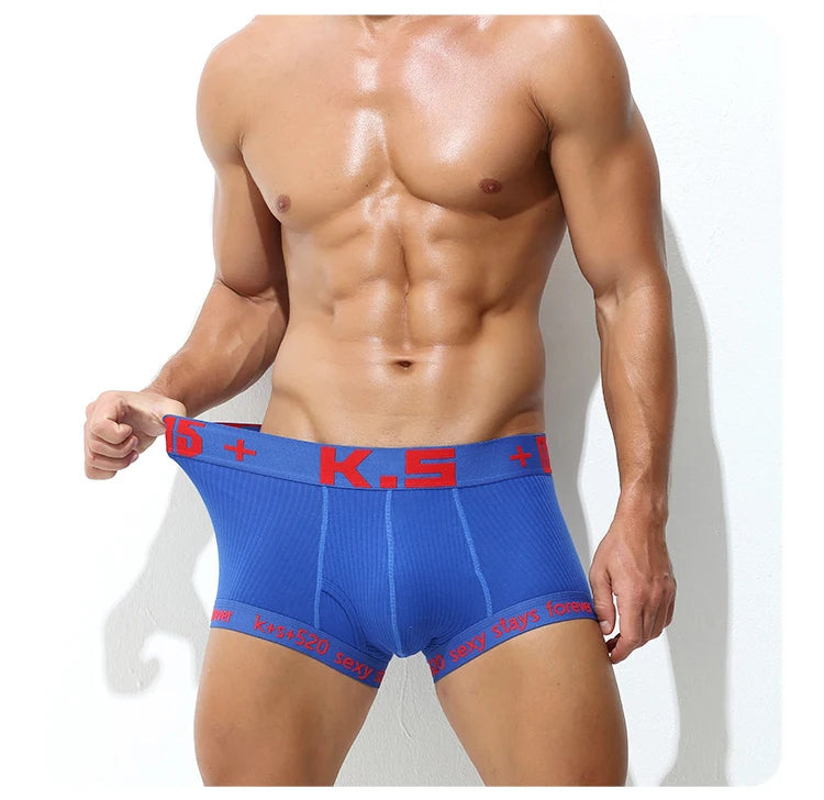 Men's Cotton Breathable Letter Printed Boxershorts