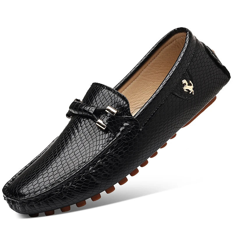 MAEDEF Men's PU Loafers Slip-On Casual Shoes