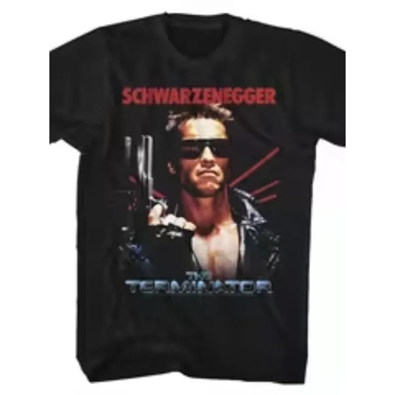 NONE Men's Retro Terminator Movie T-Shirt - Arnold Schwarzenegger Vintage Action 80s Cyberdine Sendai