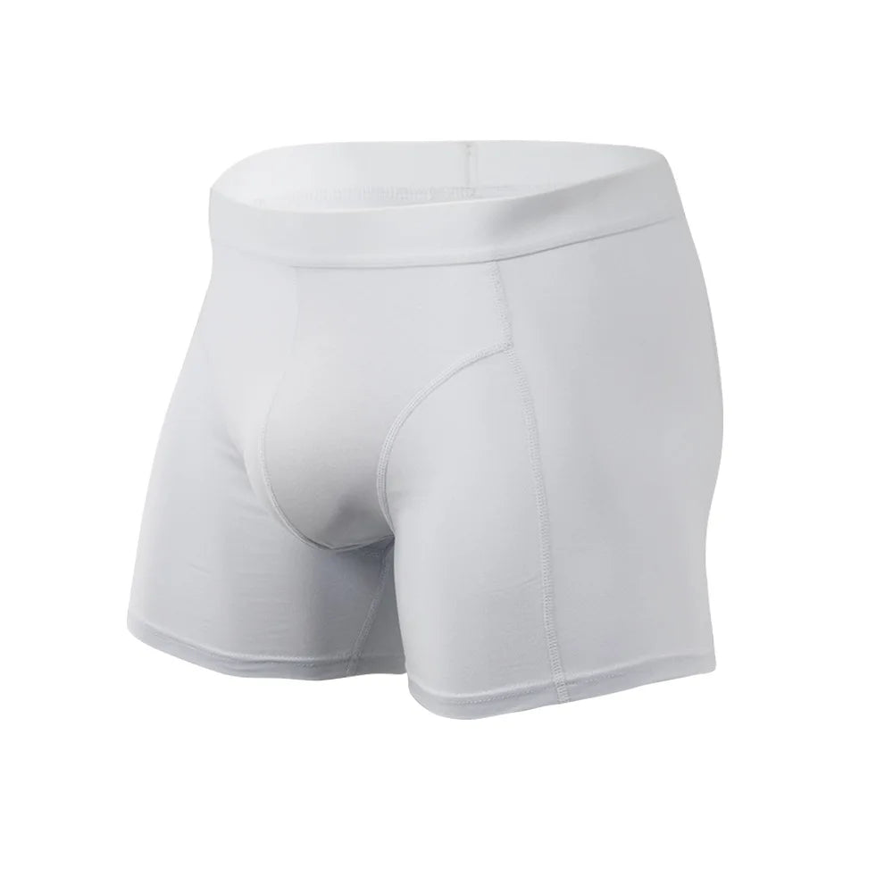 Cotton Boxer Shorts for Men - Middle Waist U Convex