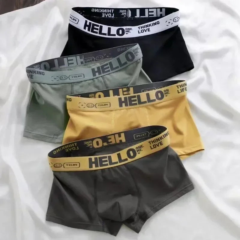 Men's Cotton Boxer Shorts Comfortable Breathable Underwear