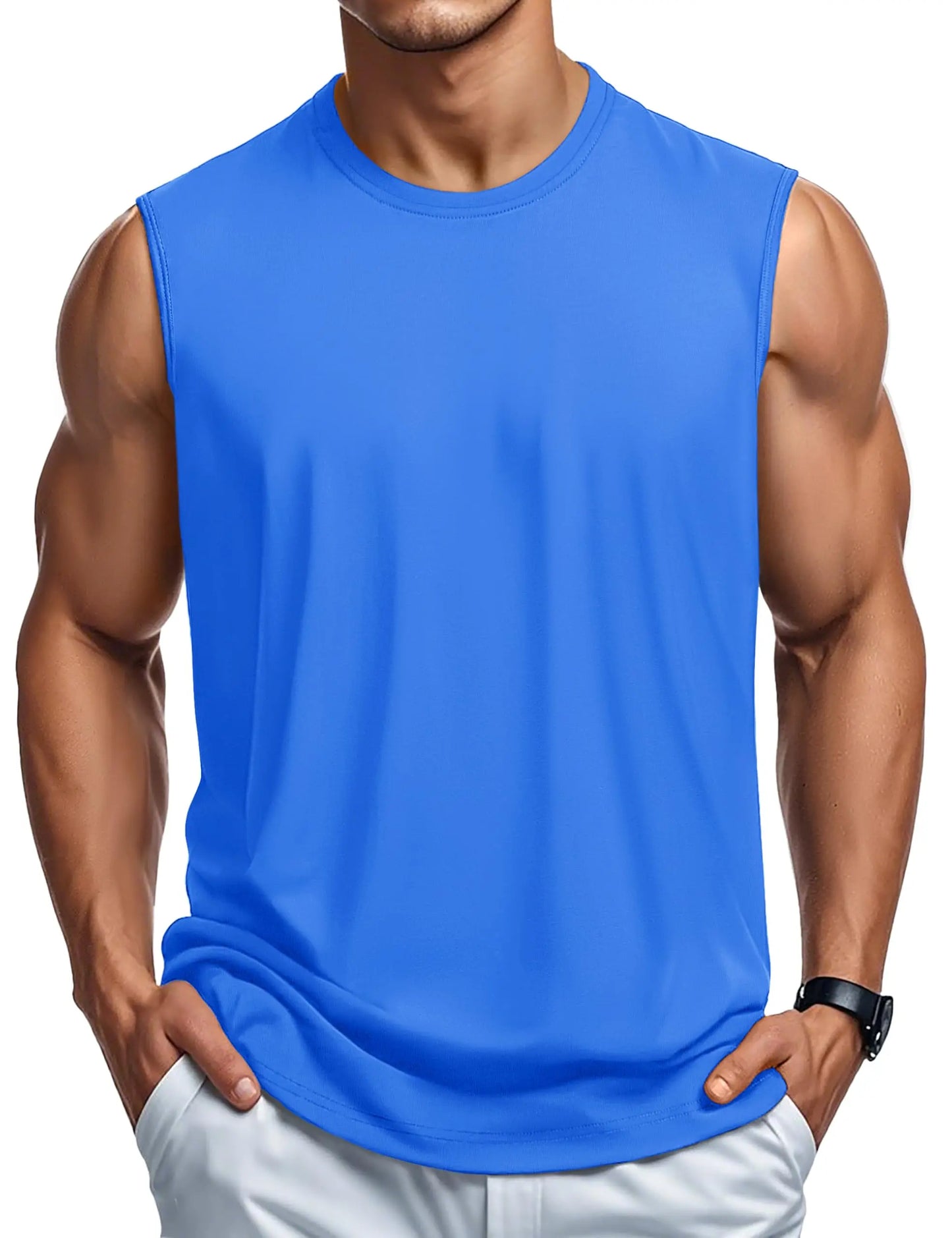 MAGCOMSEN Men's Cotton Sports Tank Top for Summer