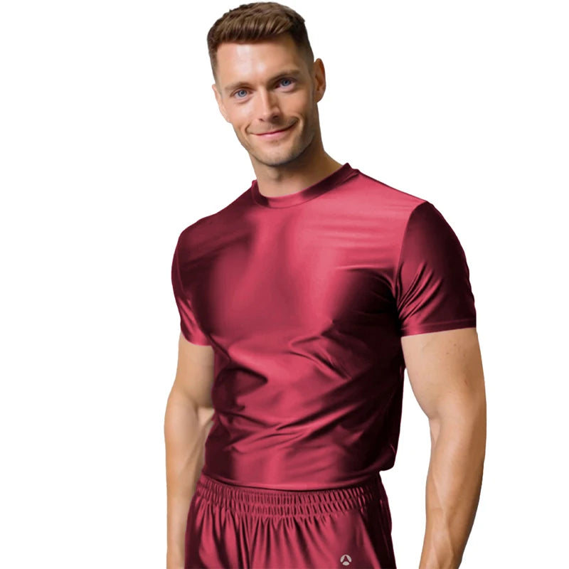 Men's Ice Silk Loungewear Set - Cool, Breathable, Comfortable & Wearable Outside