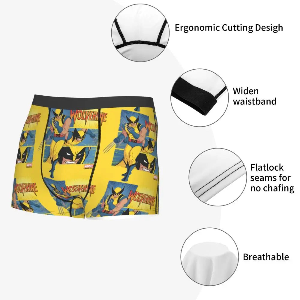 Deadpool Boxer Shorts for Men - Lycra Polyester Blend