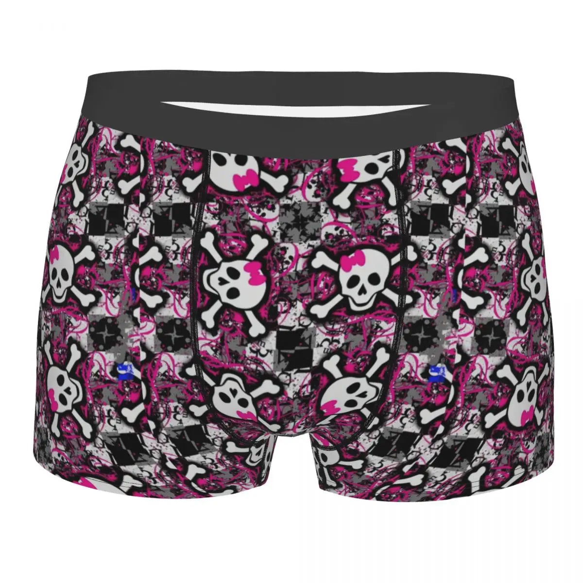 Zebra Star Skull Print Boxer Shorts for Men