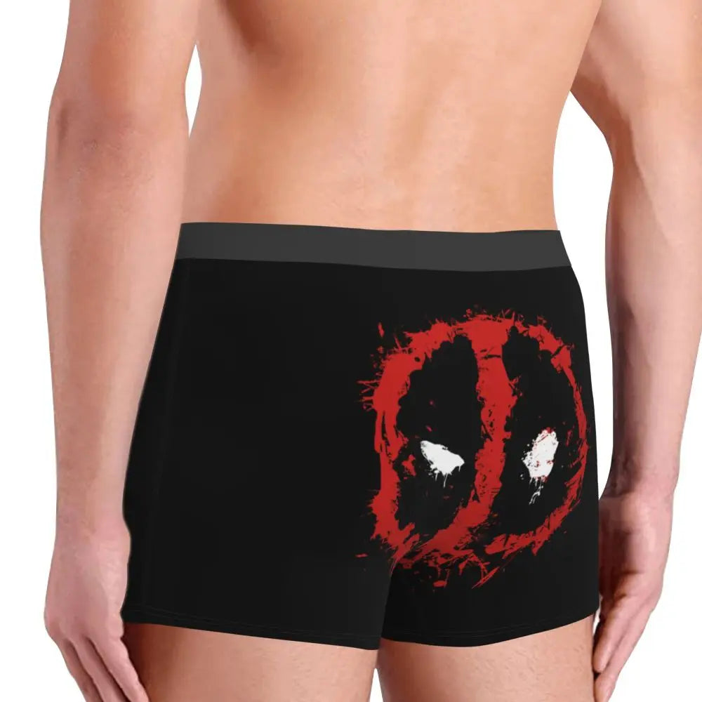 Deadpool Boxer Shorts for Men - Lycra Polyester Blend