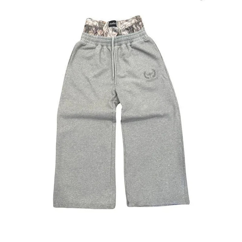 Embroidered Camouflage Sweatpants for Men