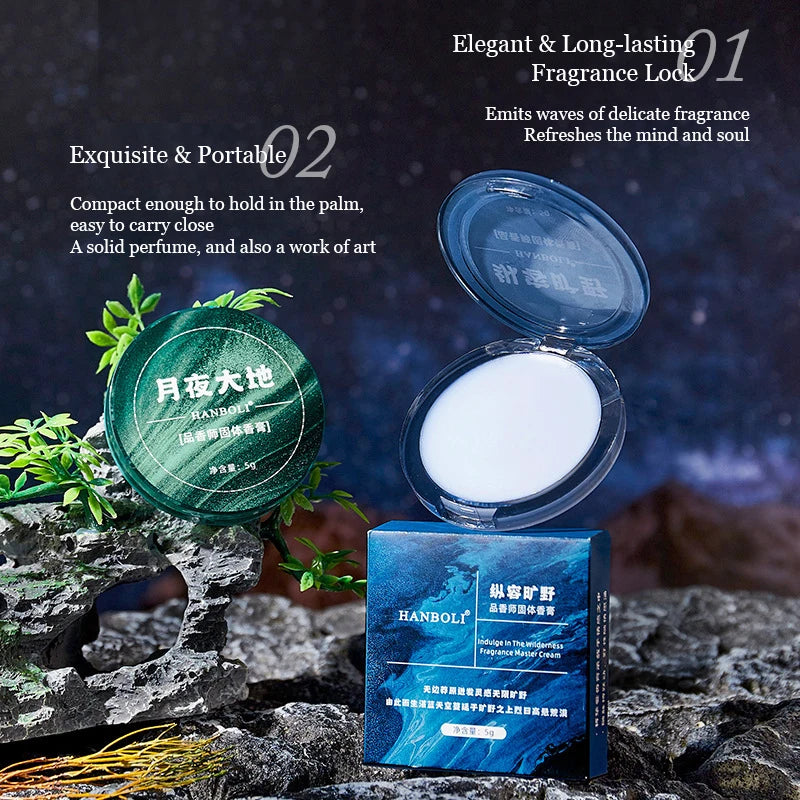 Solid Cologne for Men with Vanilla Scent