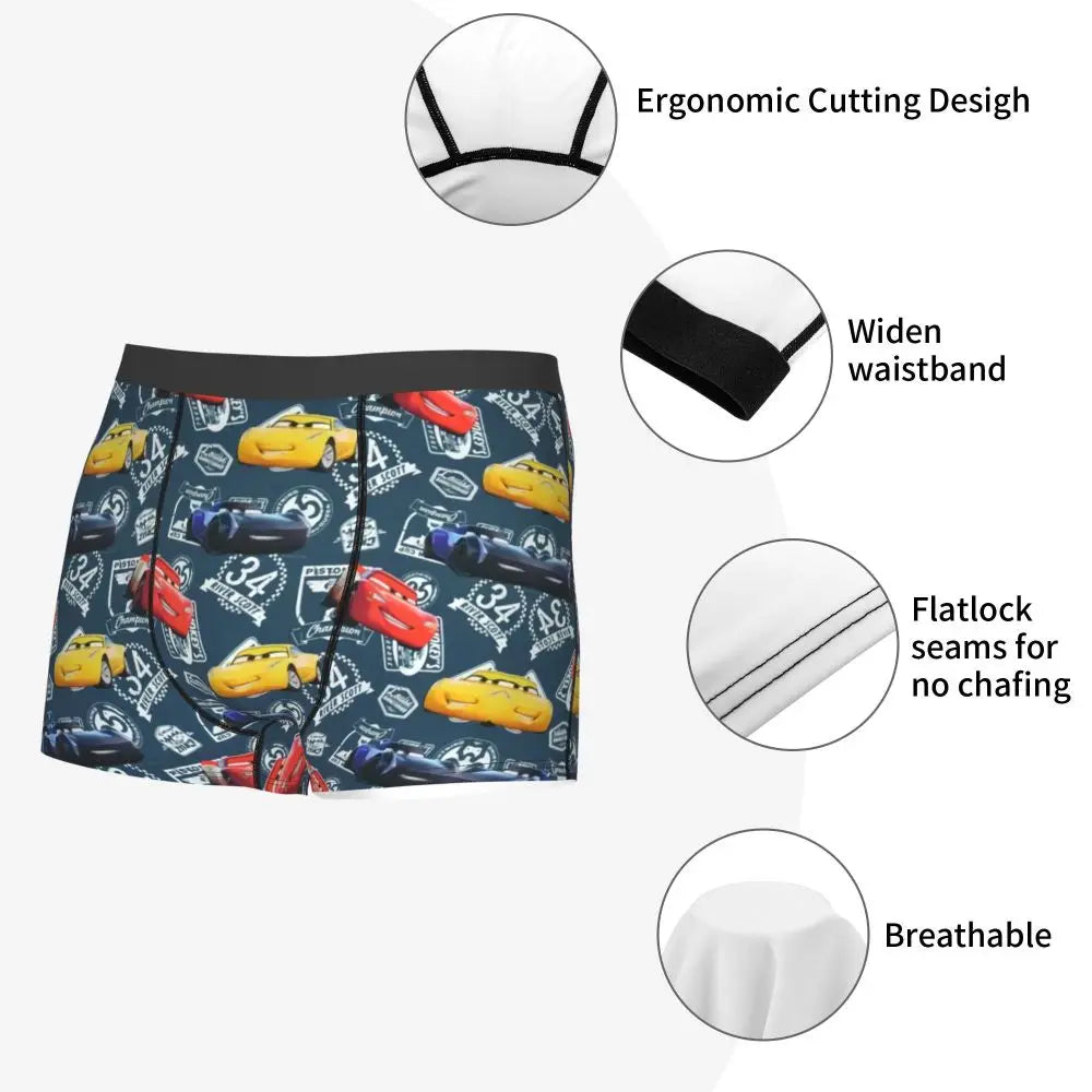 Lightning McQueen Cars Boxer Shorts for Men