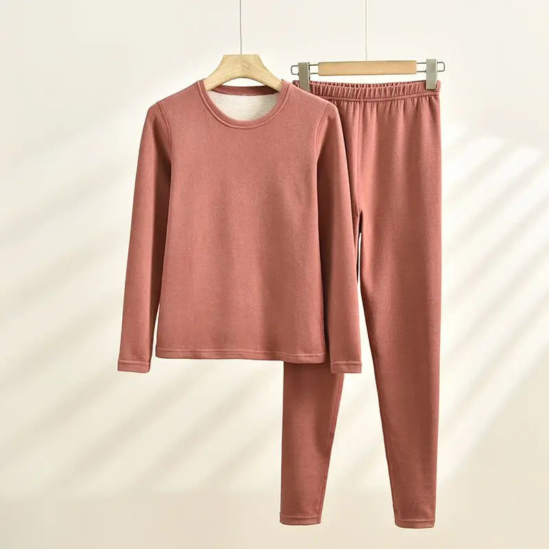 Thermal Underwear For Women + Men Winter Clothes Wool And Silk Two Piece Sets Thermos Clothing