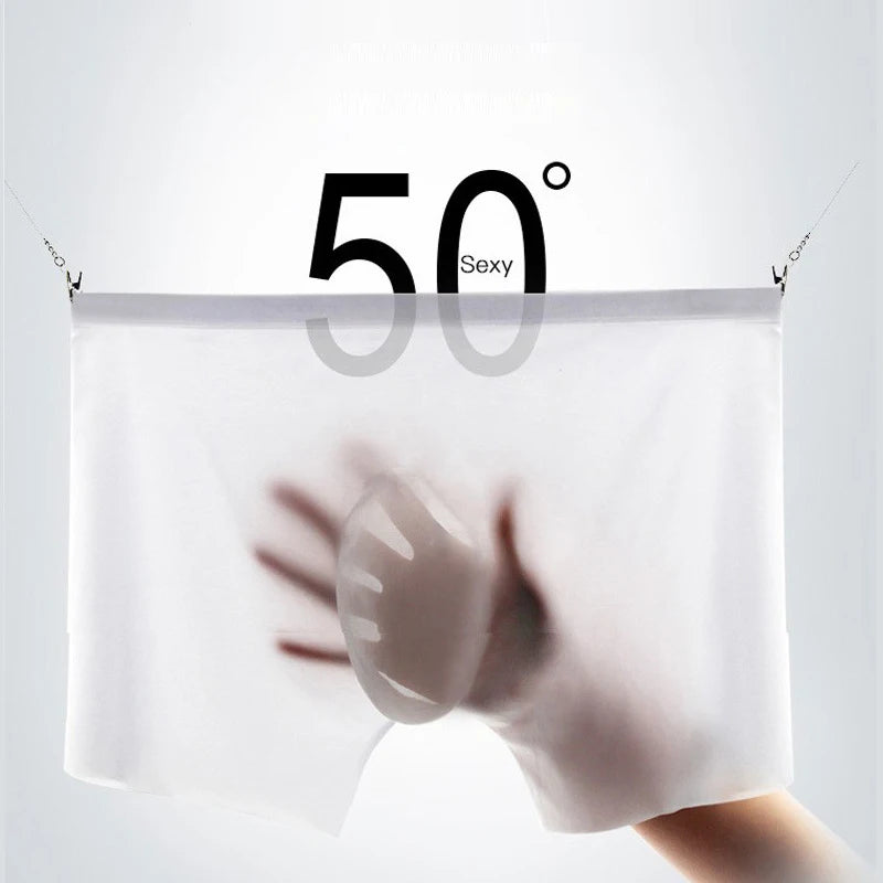 Men's Boxer Shorts Ice Silk Breathable Underwear
