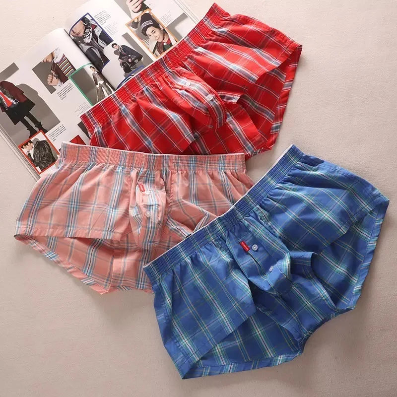 Cotton Boxer Shorts by SEOBean for Men